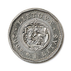 1 litas denomination commemorative coin of Lithuania