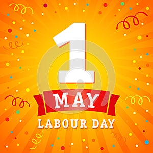 1 may, Labour Day banner