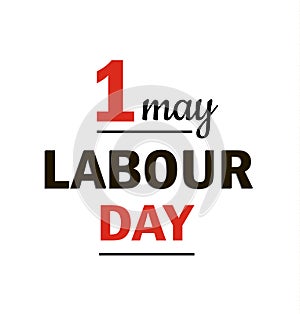 1 may - labour day logo