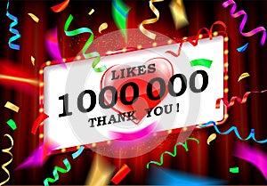 1 Million likes thank you