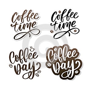 1 October International coffee day Logo. World Coffee day Logo Icon vector illustration on white background