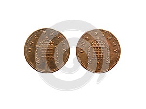 1 Penny UK coins