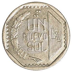 1 Peruvian nuevo sol coin