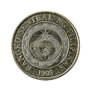 1 philippine peso coin 2012 reverse