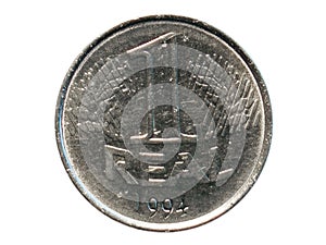 1 Real coin, Bank of Brazil. Obverse, 1994