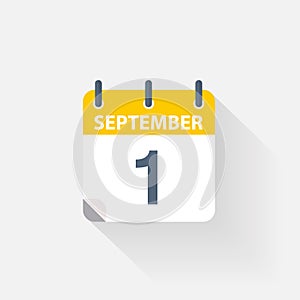 1 september calendar icon