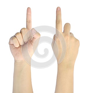 1 symbol of woman hand