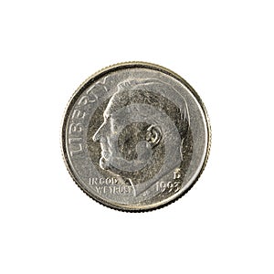 1 united states dime coin 1993 reverse