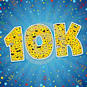 10 000 K Followers Thanks card