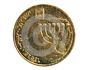 10 Agorot Piefort coin, 1981~2000 - Piedfort Issues serie, Bank of Israel. Reverse, 1987