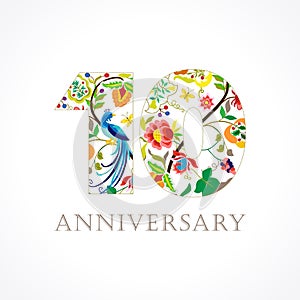 10 anniversary folk logo