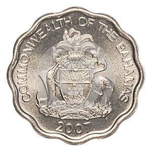 10 bahamian cent coin