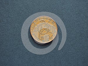 10 Czech Koruna (CZK) coin, currency of Czech Republic (CZ)