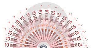 10 Euro Notes Half Circle Template
