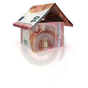 10 Euro Notes House Symbol