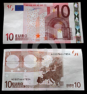 10 Euros. Head and the reverse photo