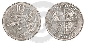 10 icelandic krona coin