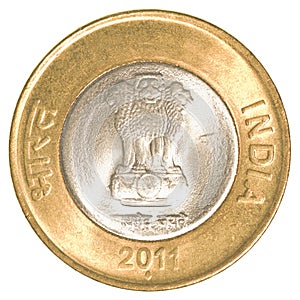 10 indian rupees coin