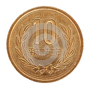 10 japanese yen coin