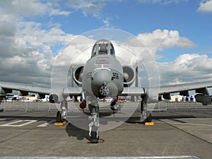 A-10 military jet fighter