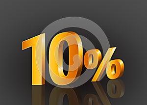 10% off 3d gold, Special Offer 10% off, Sales Up to 10 Percent, big deals, perfect for flyers, banners, advertisements, stickers,