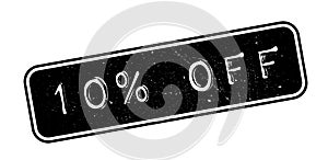 10 percent off rubber stamp