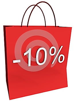 10 Percent Off Shopping Bag