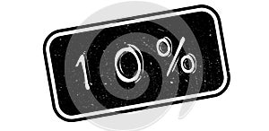 10 percent rubber stamp