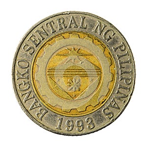 10 philippine peso coin 2003 reverse