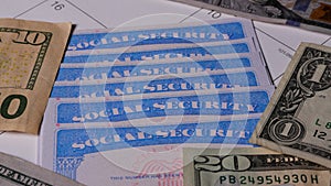 10 photo of stack of social security cards ssn on turn table