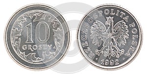 10 polish groszy coin