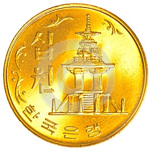 10 south korean won coin