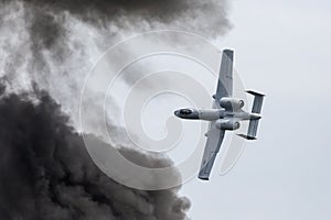 A-10 Thunderbolt II Performing at the Cleveland Airshow