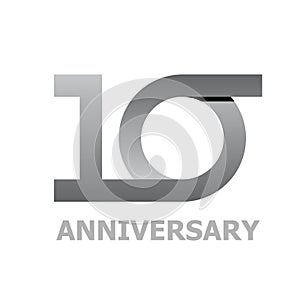 10 years anniversary number