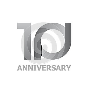 10 years anniversary number