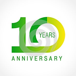 10 years old celebrating classic logo.