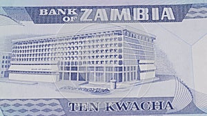 10 Zambia kwacha national currency legal tender banknote bill central bank 2