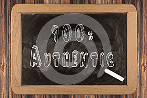 100% Authentic - chalkboard