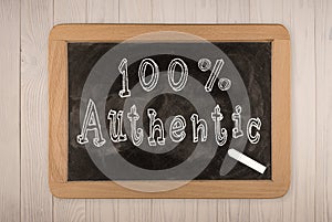 100% Authentic - chalkboard