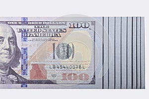 $ 100 banknotes, money, make 100 coins on Franklin