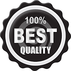 100% best quality badge