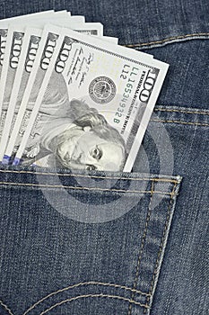 $100 Bills USA in Pocket