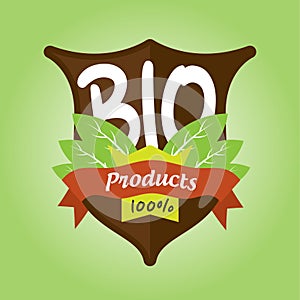 100% bio products badge