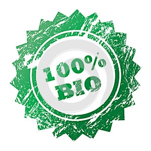 100% Bio stamp