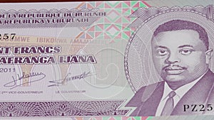 100 Burundian Burundi francs national currency money legal tender banknote 1