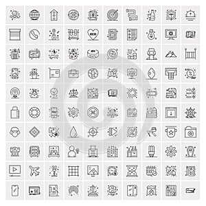 100 Business Icons Universal Set for Web and Mobile