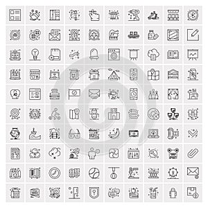 100 Business Icons Universal Set for Web and Mobile