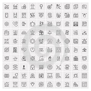 100 Business Icons Universal Set for Web and Mobile