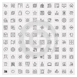 100 Business Icons Universal Set for Web and Mobile