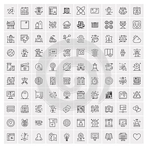 100 Business Icons Universal Set for Web and Mobile